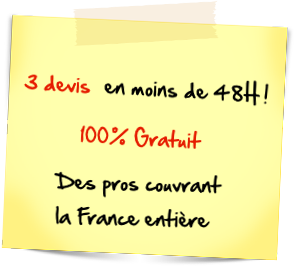 3 devis gratuits en moins de 48 heures